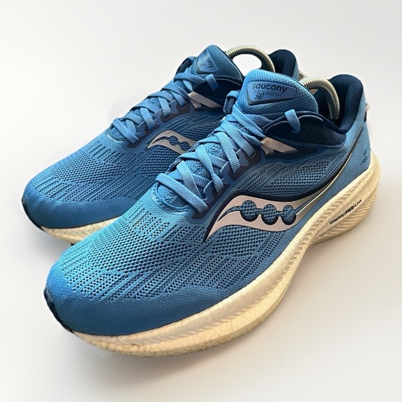 Saucony Womens Triumph 21 S10882-33 Blue Running Shoes Sneakers‎ Size 10 US - Picture 1 of 8